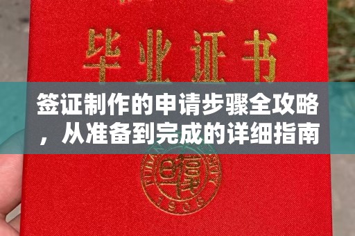 越秀签证制作的申请步骤全攻略，从准备到完成的详细指南